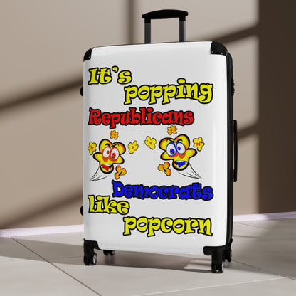 popping like popcorn - Suitcase (white)