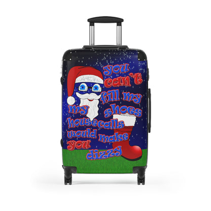 santa's shoes - Suitcase ('snoops' background)