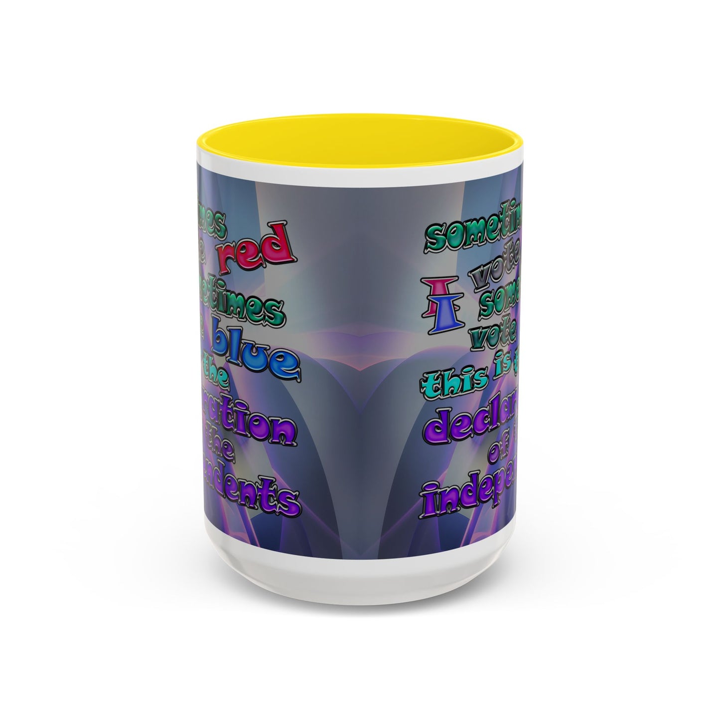 declaration of the independents - Accent Mug (grey-pink wave)