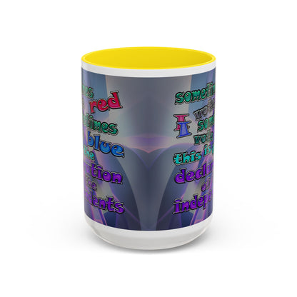 declaration of the independents - Accent Mug (grey-pink wave)