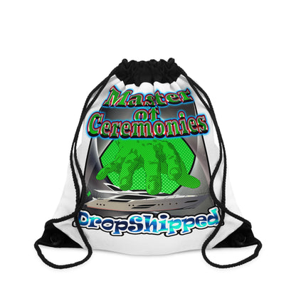 logo - Drawstring Bag (white)