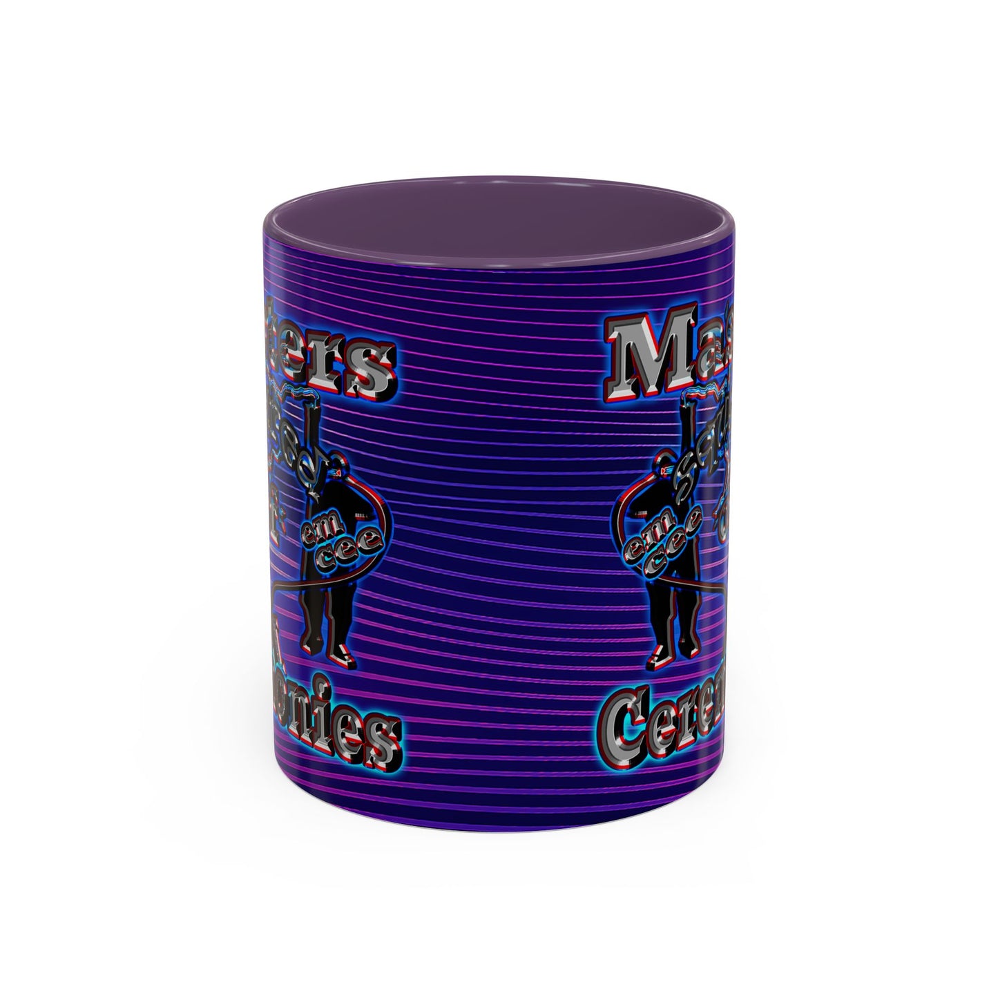 em cee squared - Accent Mug (purple wave)
