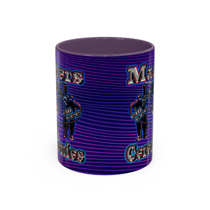 em cee squared - Accent Mug (purple wave)
