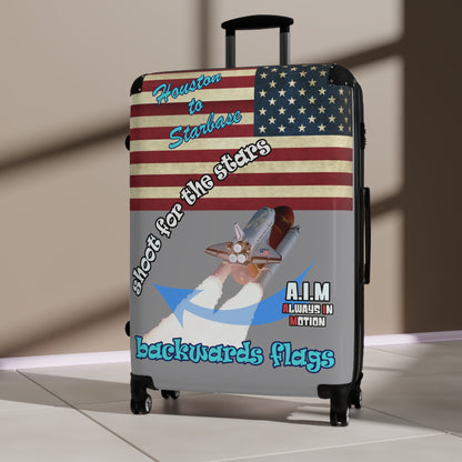 shoot for the stars - Suitcase (grey)