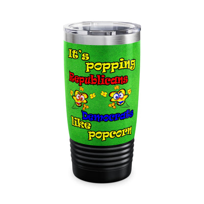 popping like popcorn - Ringneck Tumbler, 20oz (green turf)