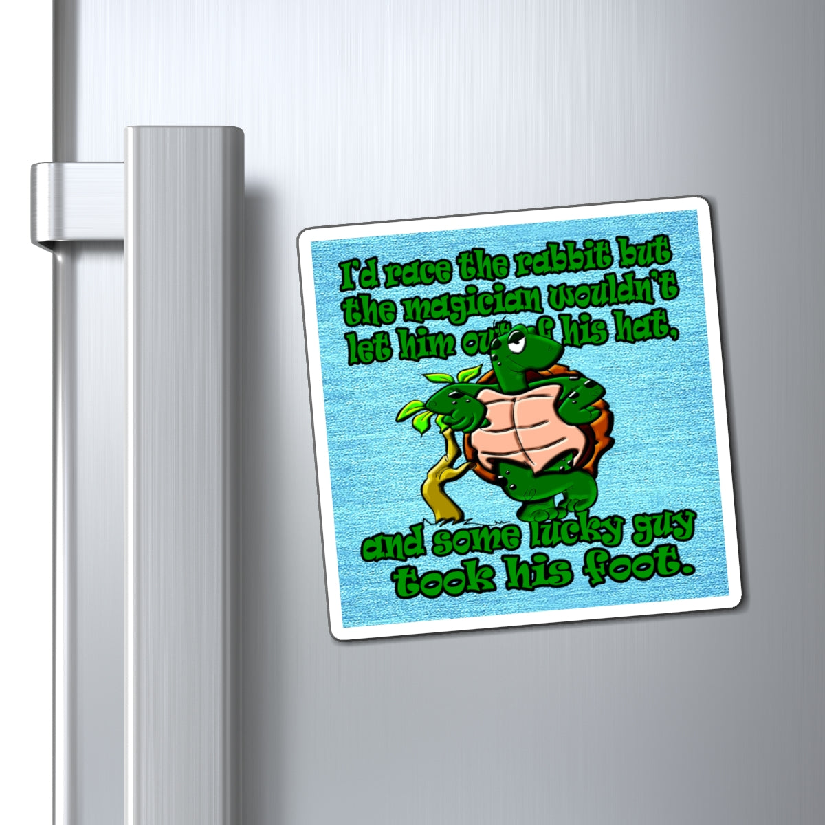turtle race - Magnets - (faded blue)