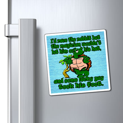 turtle race - Magnets - (faded blue)