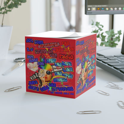 drop the beat - note cube (dark red)