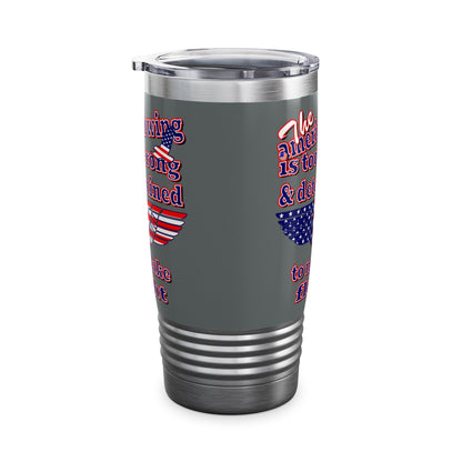american wing - Ringneck Tumbler, 20oz (dark grey)