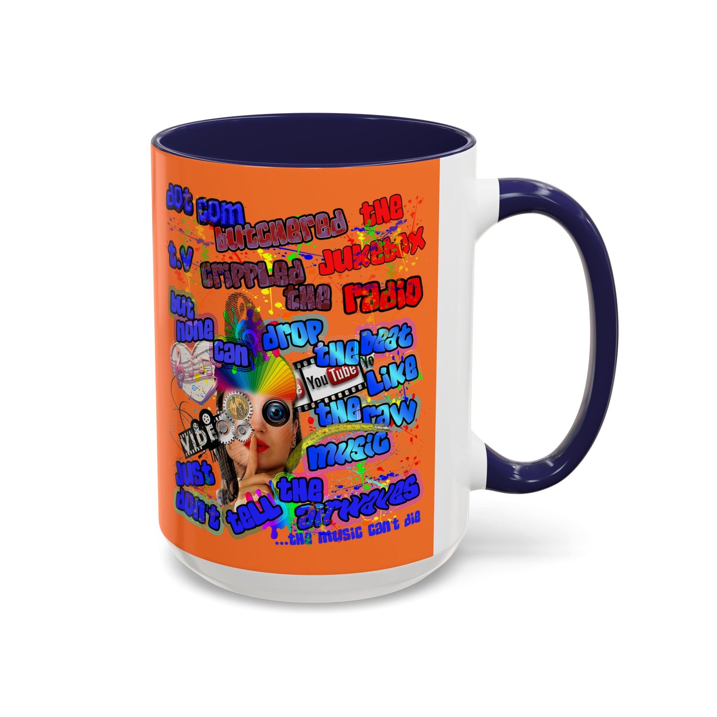 drop the beat - Accent Mug (crusta)