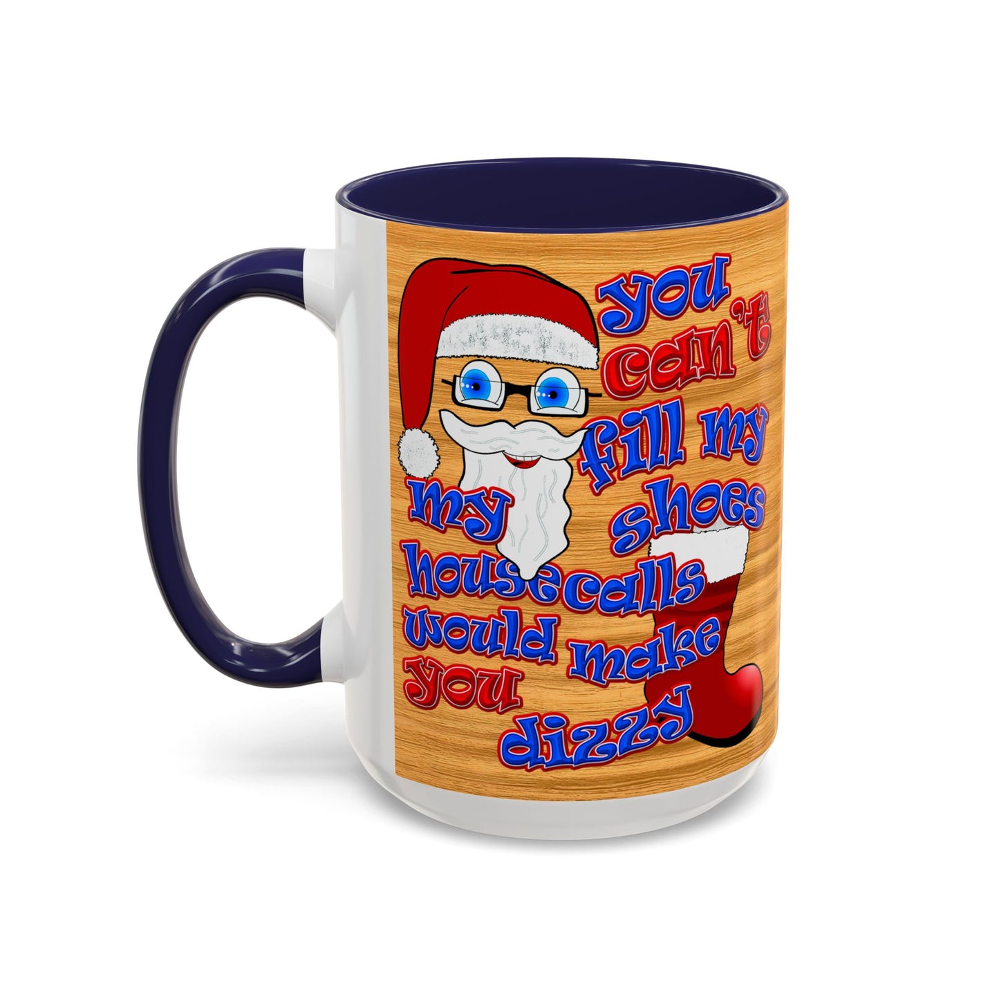 santa's shoes - Accent Mug (butterscotch wood finish)