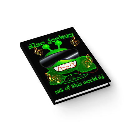 disc jockey - journal-lined (black)