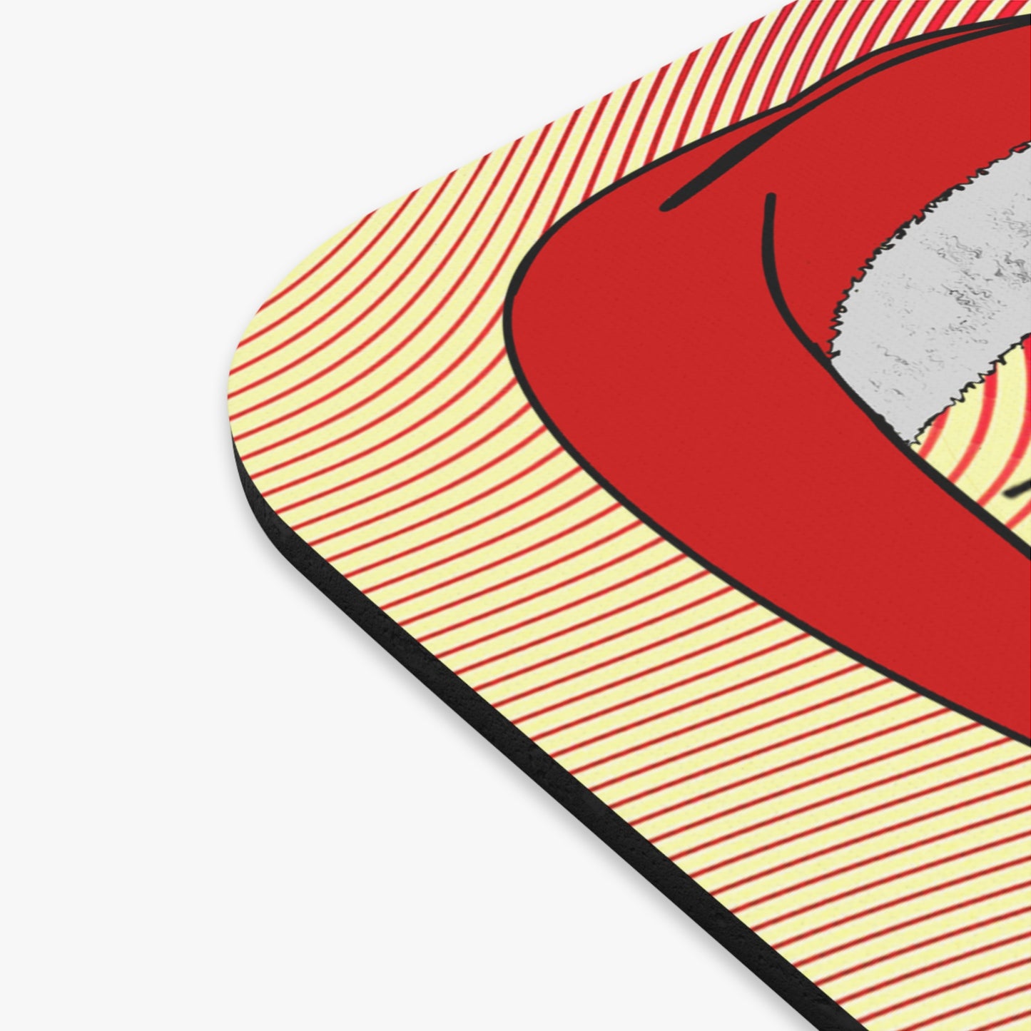 santa's shoes - Mouse Pad (Rectangle) (yellow-orange wave)