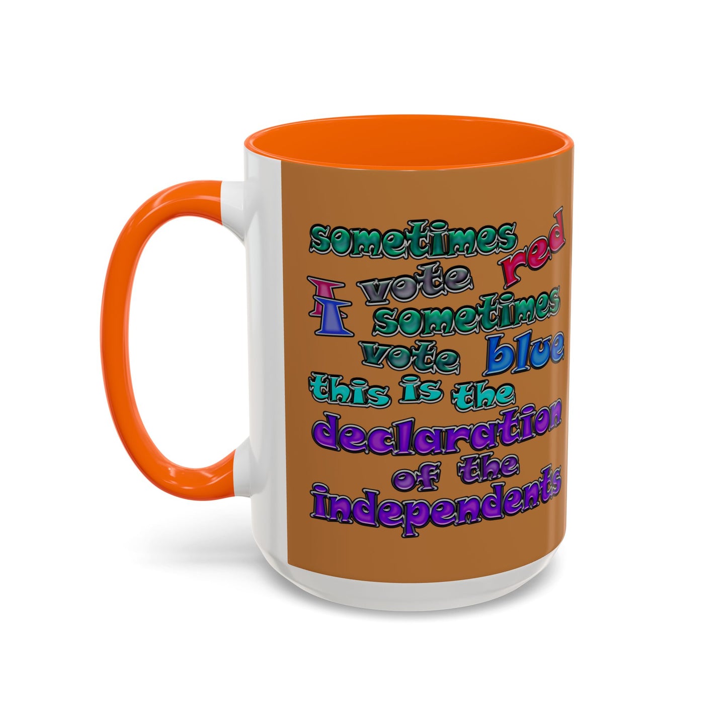 declaration of the independents - Accent Mug (light brown)