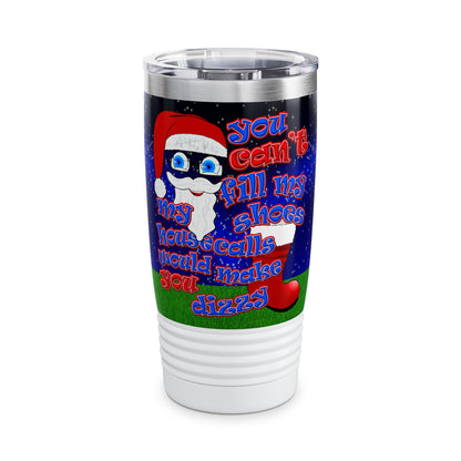 santa's shoes - Ringneck Tumbler, 20oz ('snoops' background)