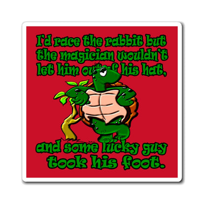 turtle race - Magnets - (dark red)