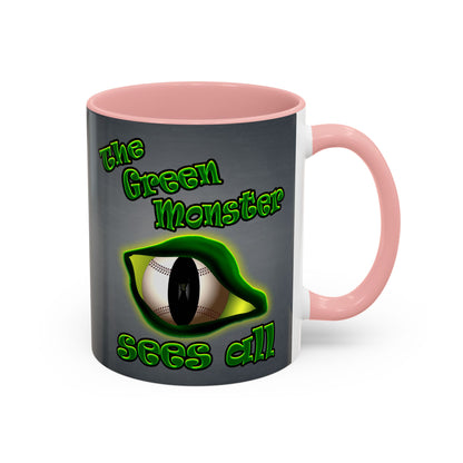 green monster - Accent Mug (grey-light grey)