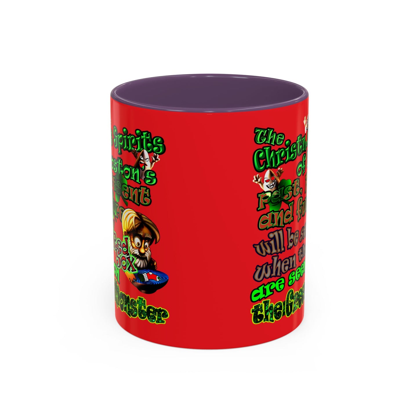 christmas spirits of boston - Accent Mug (red)