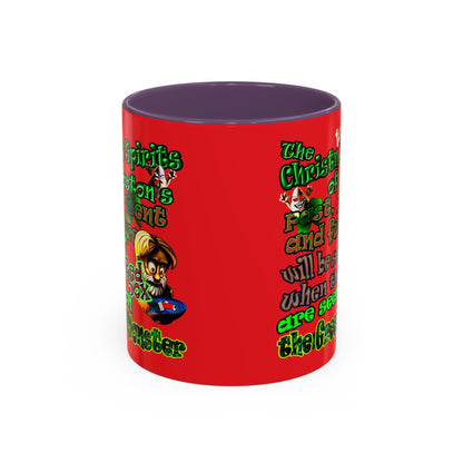 christmas spirits of boston - Accent Mug (red)