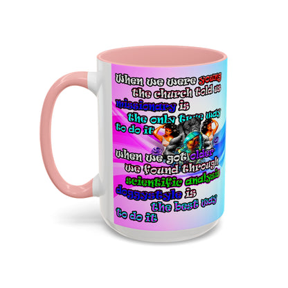 doggystyle - Accent Mug (light blue-pink wave)