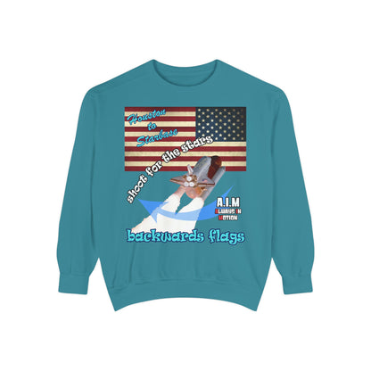 shoot for the stars - Unisex Garment-Dyed Sweatshirt