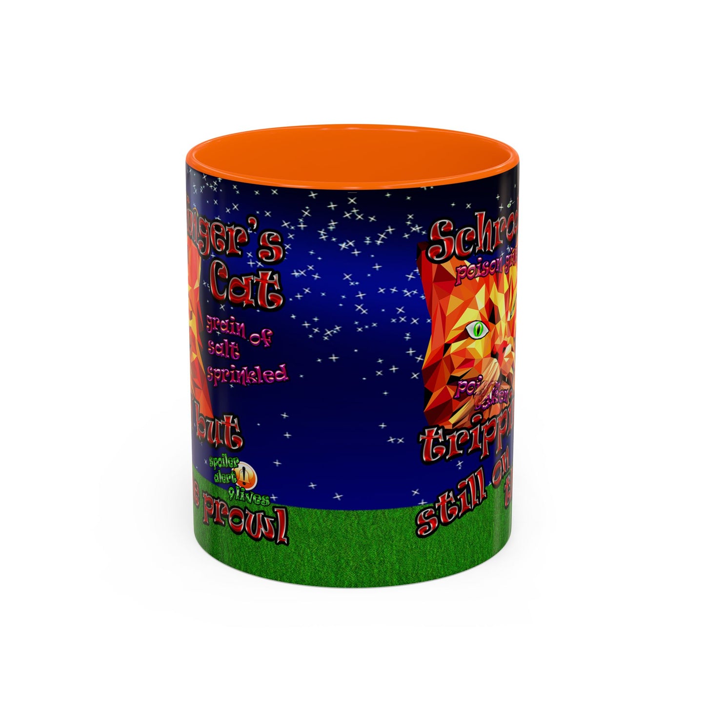 schrodinger's cat - Accent Mug ('snoops' background)