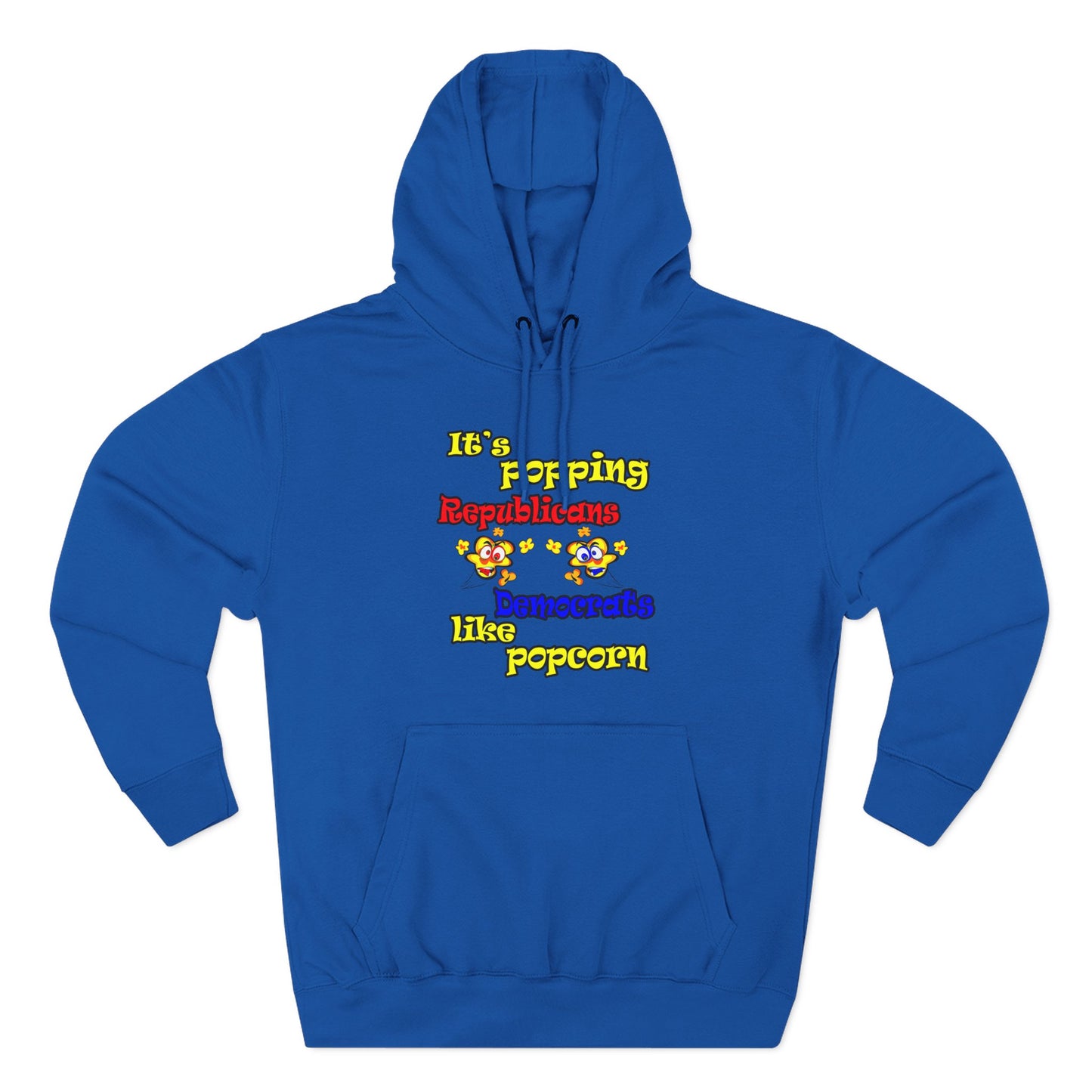 popping like popcorn - Three-Panel Fleece Hoodie