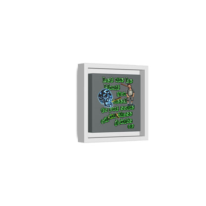 og - framed canvas art (dark grey)