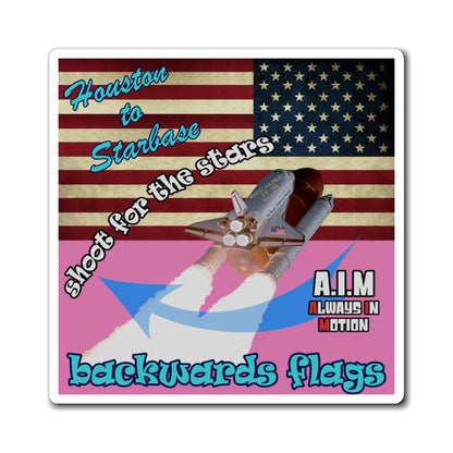 shoot for the stars - Magnets - (light pink)