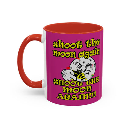 shoot the moon again - Accent Mug (pink)