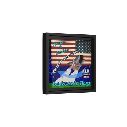 shoot for the stars - framed canvas art ('snoops' background)