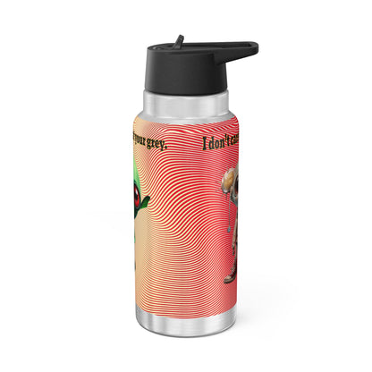 I don't care that your grey - Gator Tumbler, 32oz  (yellow-orange wave)