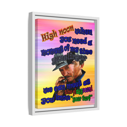 high noon - framed canvas art (color blur)