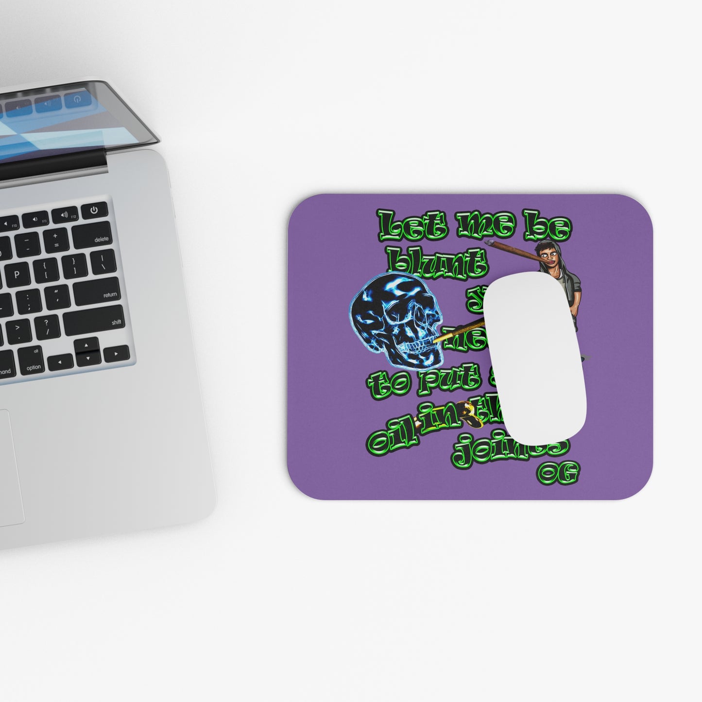 og - Mouse Pad (Rectangle) (light purple)