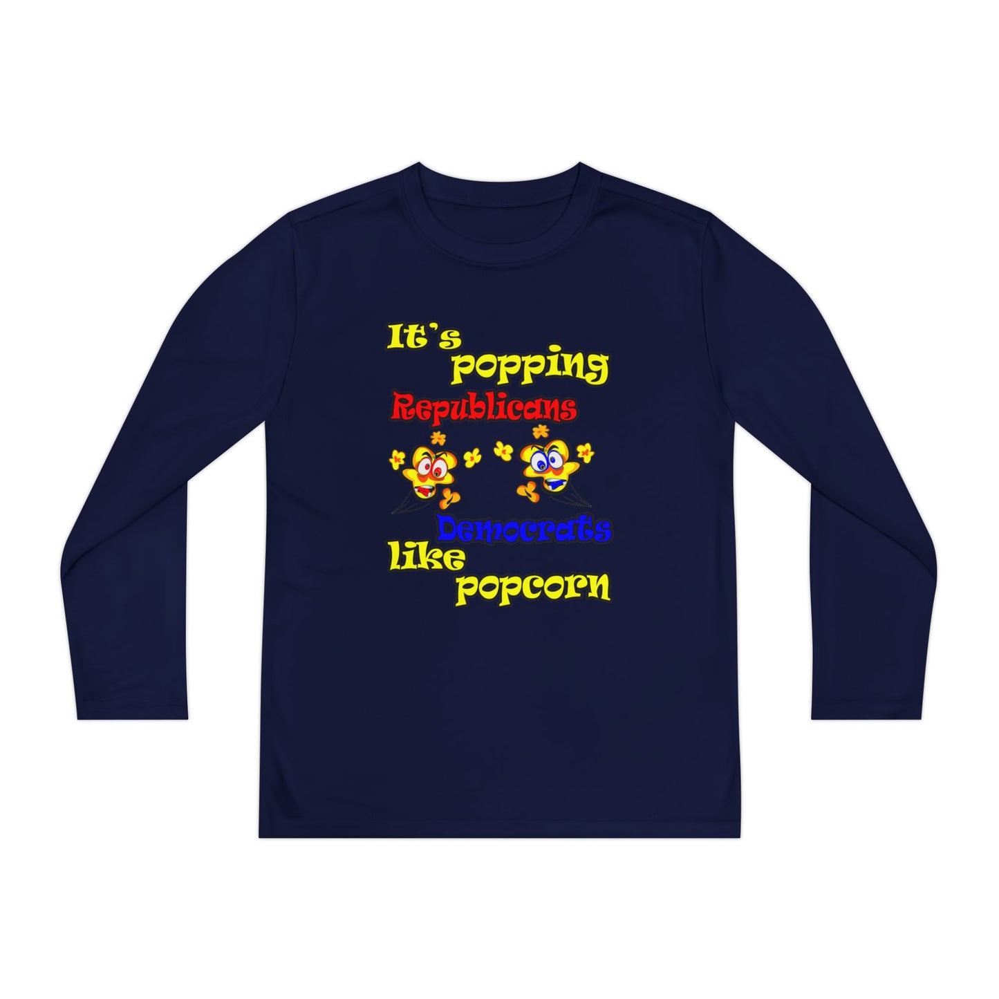 popping like popcorn - Youth Long Sleeve Competitor Tee