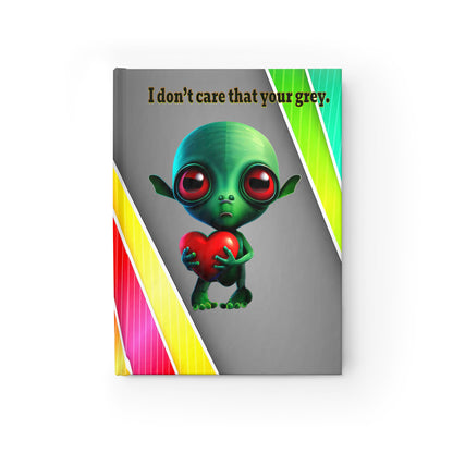 I don't care that your grey - journal-lined (rainbow split)