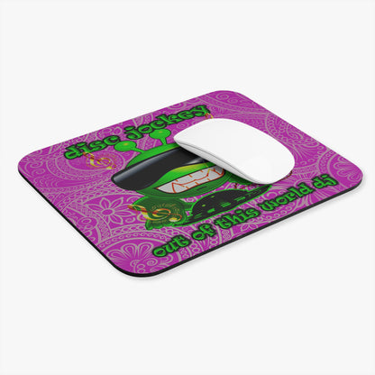 disc jockey - Mouse Pad (Rectangle) (pink swirl)