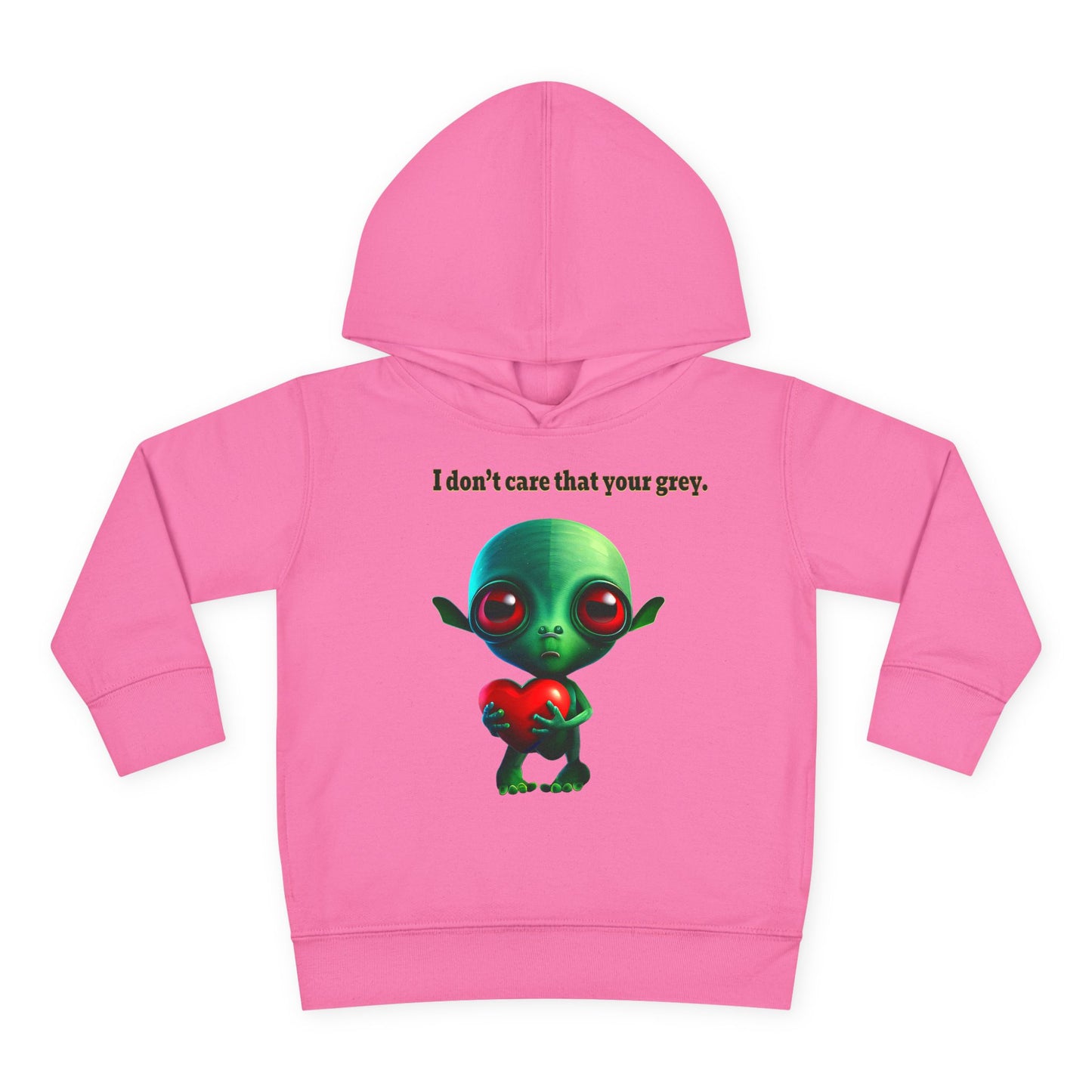 I don't care that your grey - Toddler Pullover Fleece Hoodie