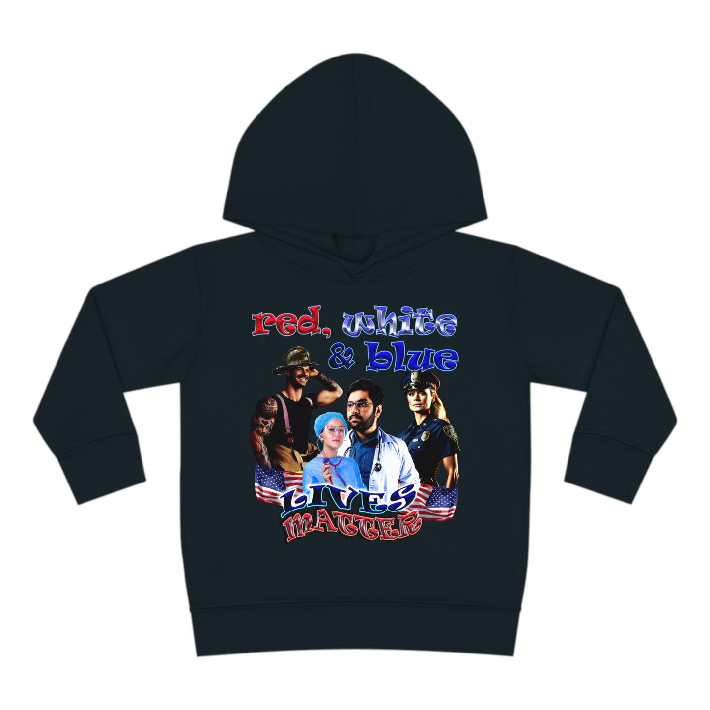 rw&b lives matter - Toddler Pullover Fleece Hoodie