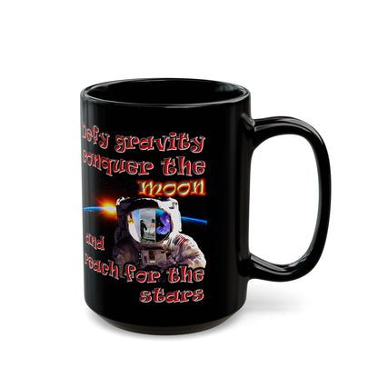 defy conquer reach - Black Mug (black)