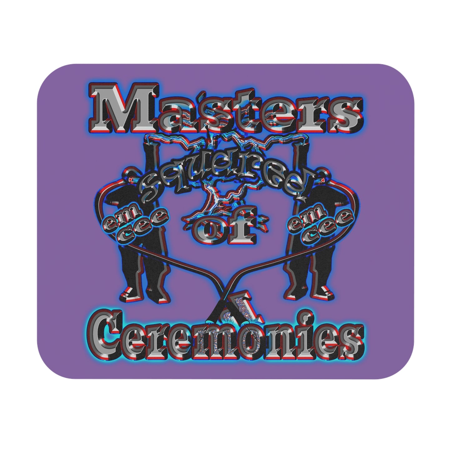 em cee squared - Mouse Pad (Rectangle) (light purple)