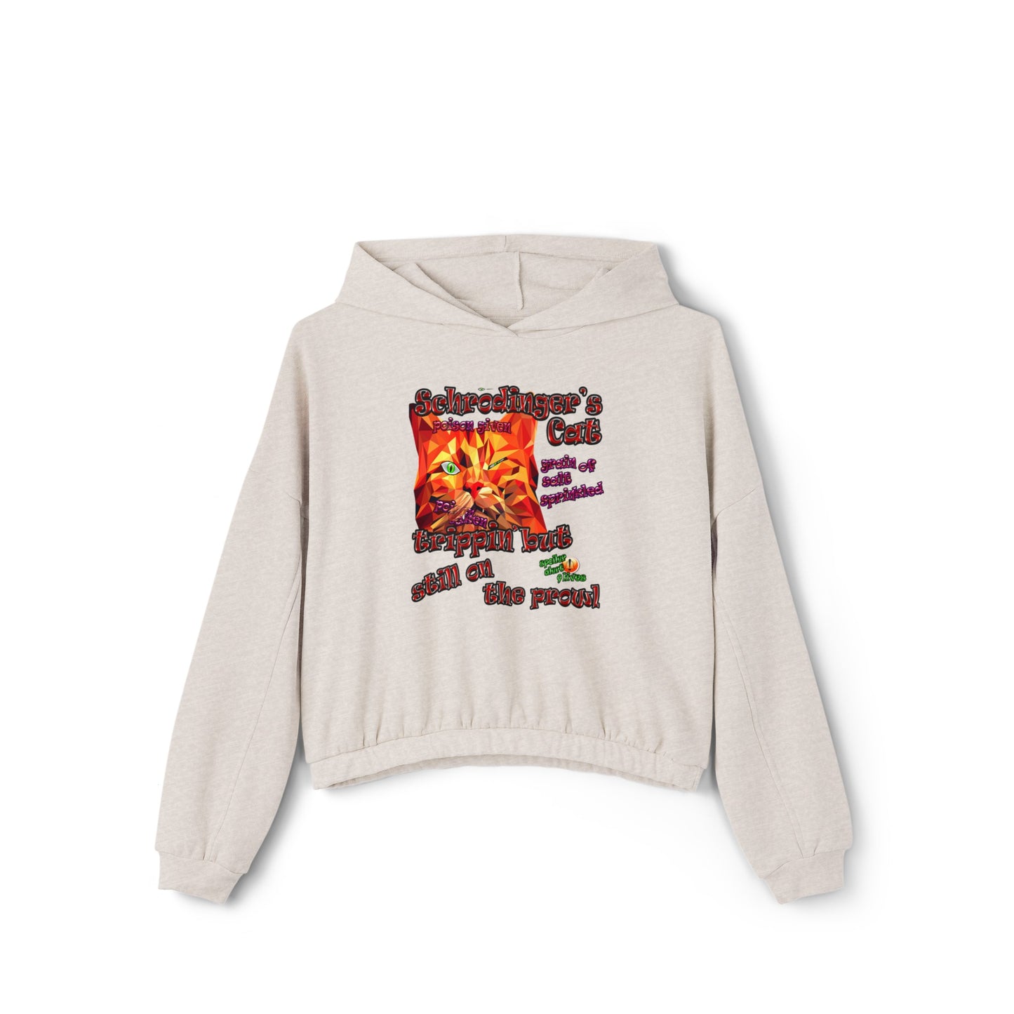 schrodinger's cat - Women's Cinched Bottom Hoodie