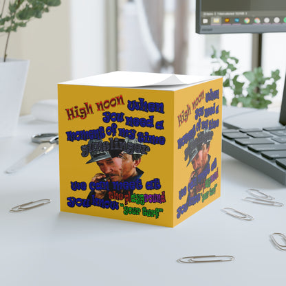 high noon - note cube (yellow)