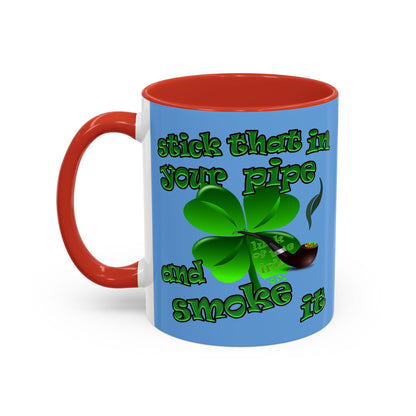 celtics logo - Accent Mug (light blue)