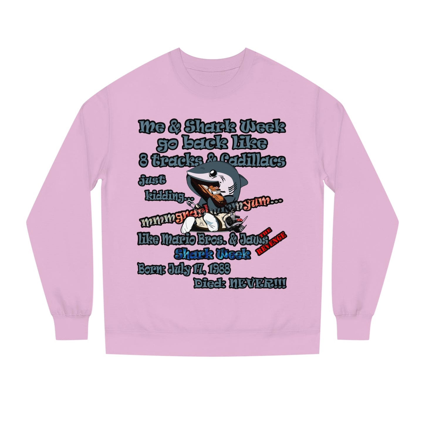 shark week - Unisex Crew Neck Sweatshirt