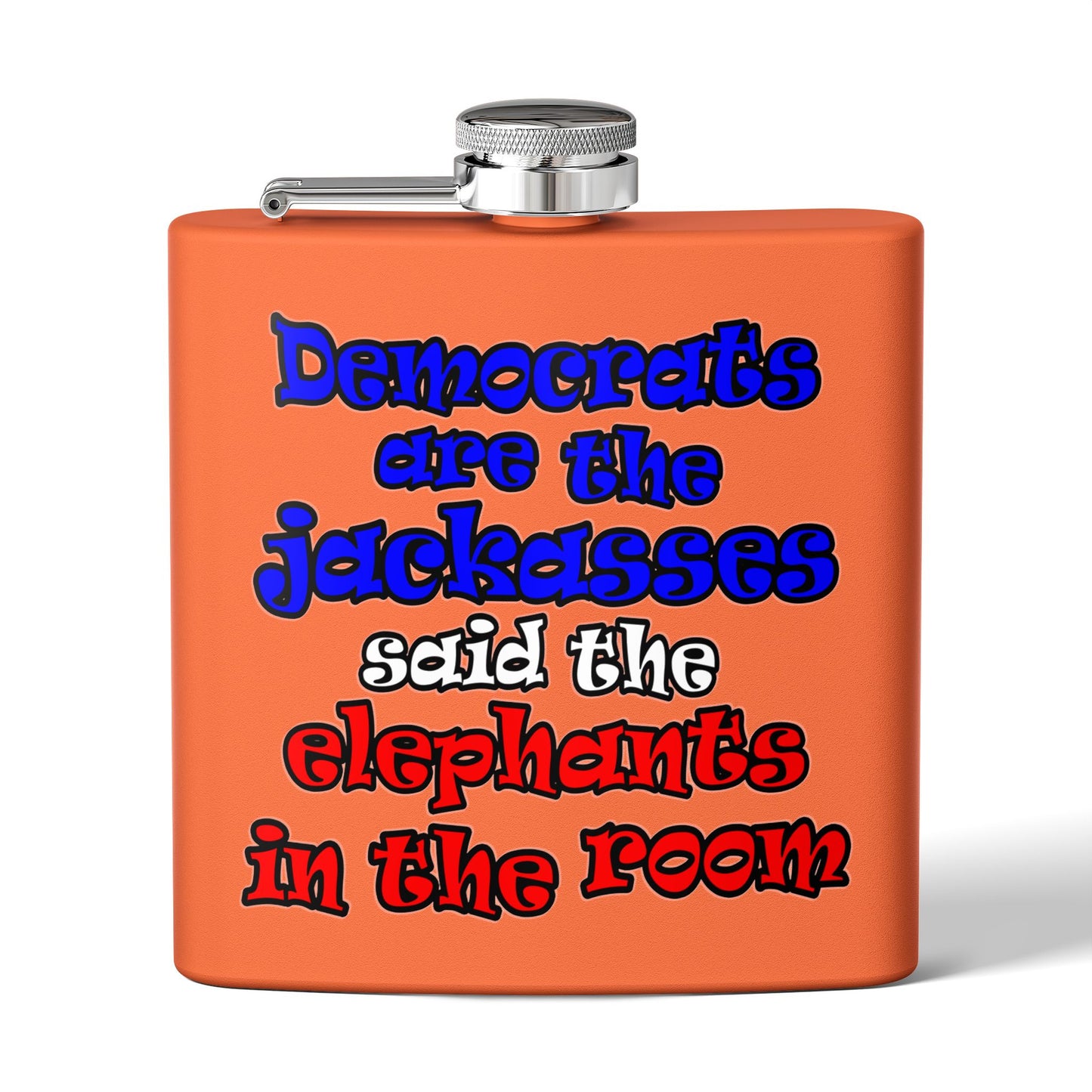 donkeys and elephants - Stainless Steel Flask