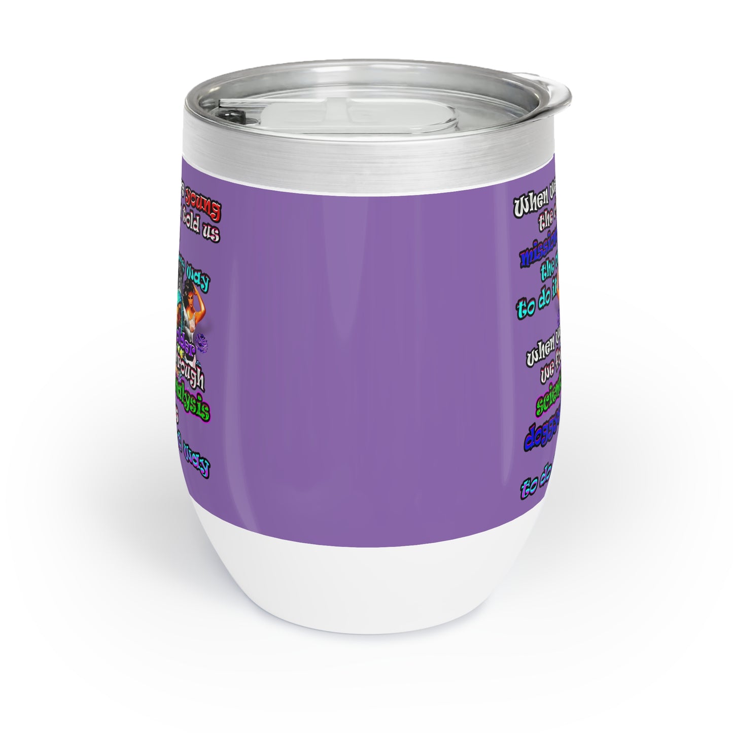 doggystyle - Chill Wine Tumbler (light purple)