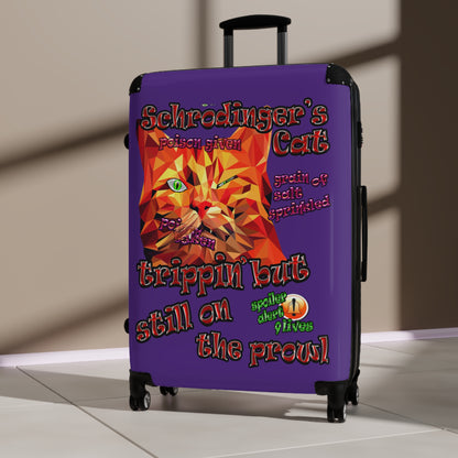 schrodinger's cat - Suitcase (purple)
