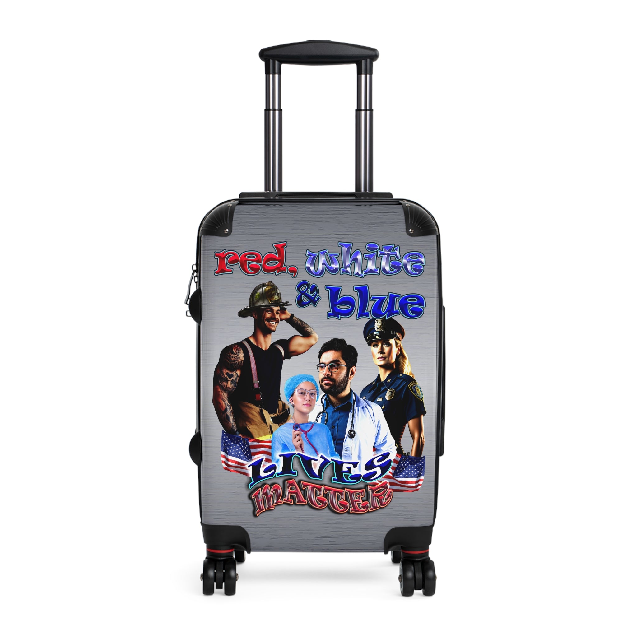 rw&b lives matter - Suitcase (brushed nickel)