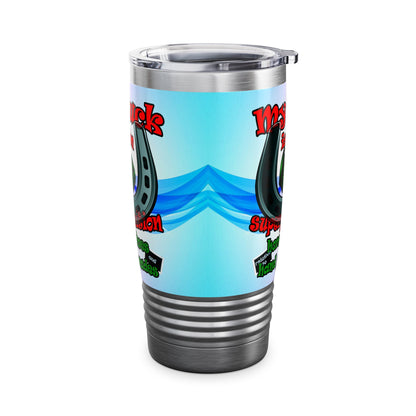 my luck - Ringneck Tumbler, 20oz (light blue-pink wave)